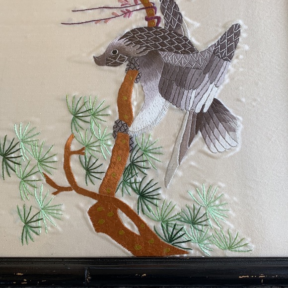 Vintage Silk Embroidery Sloth - Picture 5 of 9